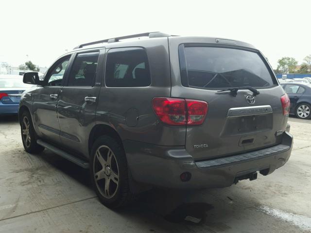 5TDBY68A08S000039 - 2008 TOYOTA SEQUOIA LI BROWN photo 3