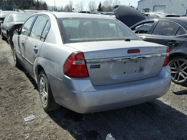 1G1ZS57F97F315159 - 2007 CHEVROLET MALIBU LS ვერცხლისფერი ფოტო 3