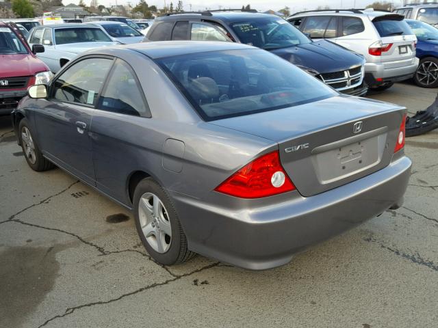 1HGEM22955L023184 - 2005 HONDA CIVIC EX GRAY photo 3