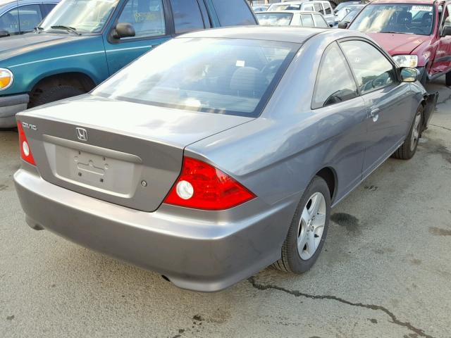 1HGEM22955L023184 - 2005 HONDA CIVIC EX GRAY photo 4