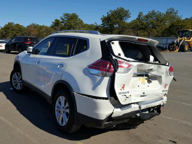 JN8AT2MV1GW133259 - 2016 NISSAN ROGUE S WHITE photo 3