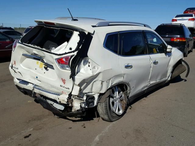 JN8AT2MV1GW133259 - 2016 NISSAN ROGUE S WHITE photo 4