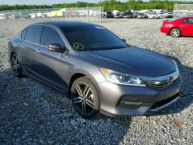 1HGCR2F56GA149424 - 2016 HONDA ACCORD SPO GRAY photo 1