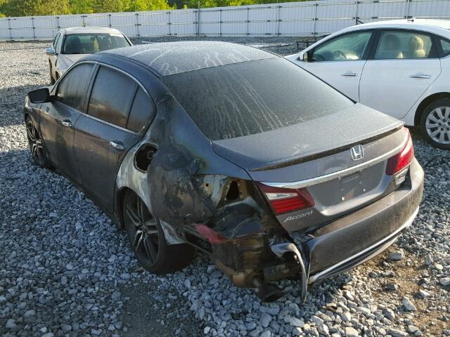 1HGCR2F56GA149424 - 2016 HONDA ACCORD SPO GRAY photo 3