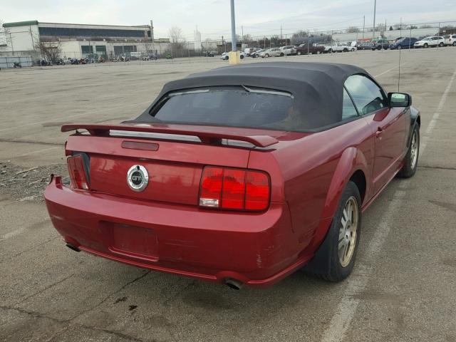 1ZVHT85H265147405 - 2006 FORD MUSTANG GT MAROON photo 4