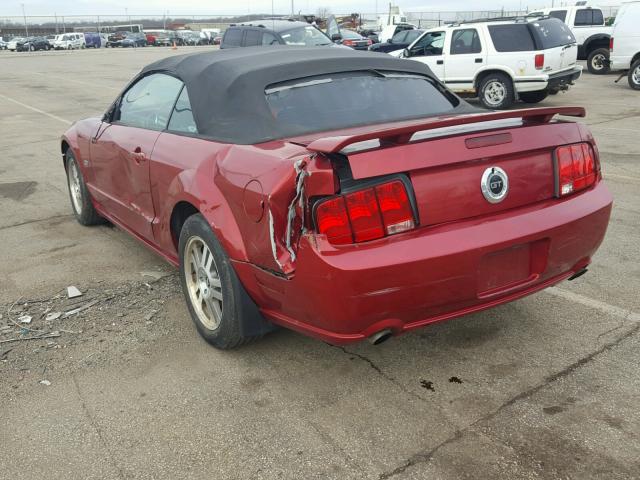 1ZVHT85H265147405 - 2006 FORD MUSTANG GT MAROON photo 9