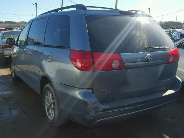 5TDZK23C97S033850 - 2007 TOYOTA SIENNA CE BLUE photo 3