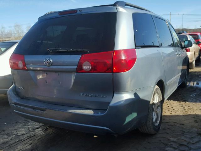 5TDZK23C97S033850 - 2007 TOYOTA SIENNA CE BLUE photo 4