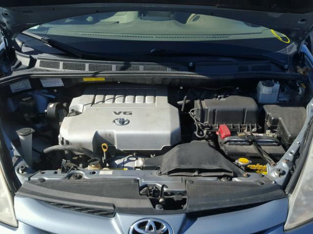 5TDZK23C97S033850 - 2007 TOYOTA SIENNA CE BLUE photo 7