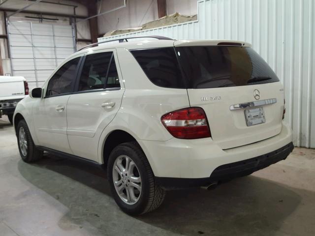 4JGBB86E96A133584 - 2006 MERCEDES-BENZ ML 350 WHITE photo 3