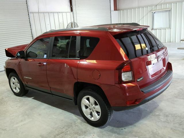 1C4NJCBAXED515405 - 2014 JEEP COMPASS SP MAROON photo 3