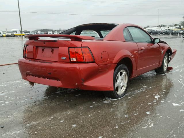 1FAFP40694F163854 - 2004 FORD MUSTANG RED photo 4