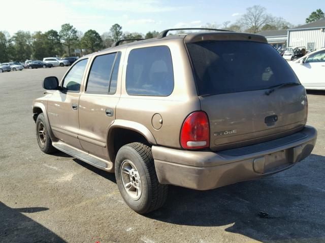 1B4HR28Z5YF181982 - 2000 DODGE DURANGO GOLD photo 3