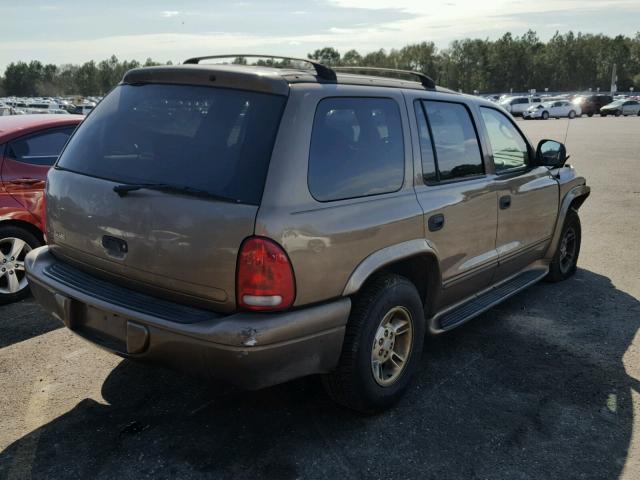 1B4HR28Z5YF181982 - 2000 DODGE DURANGO GOLD photo 4