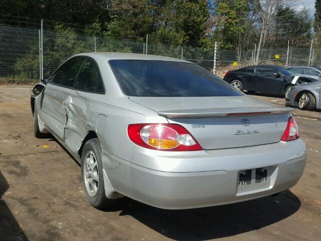 2T1CE22PX2C005090 - 2002 TOYOTA CAMRY SOLA SILVER photo 3