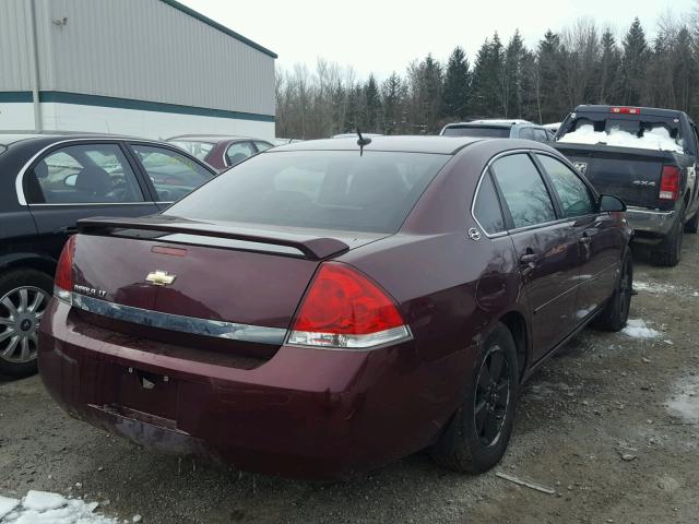 2G1WT58N779313392 - 2007 CHEVROLET IMPALA LT PURPLE photo 4