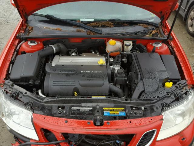 YS3FD49Y971136820 - 2007 SAAB 9-3 2.0T RED photo 7