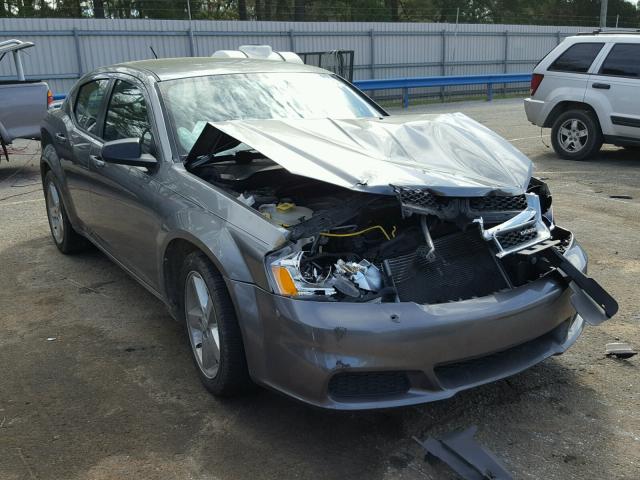 1C3CDZAB6CN141379 - 2012 DODGE AVENGER SE GRAY photo 1