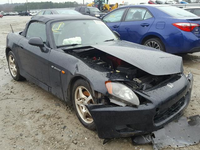 JHMAP11432T008570 - 2002 HONDA S2000 BLACK photo 1