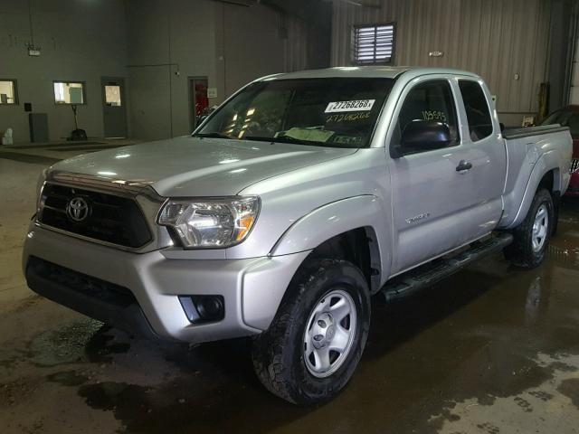 5TFUX4EN4DX017342 - 2013 TOYOTA TACOMA ACC SILVER photo 2