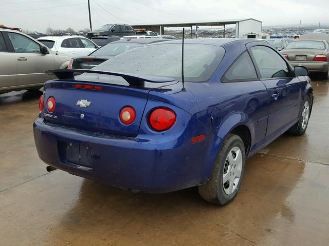 1G1AK15F577380688 - 2007 CHEVROLET COBALT LS BLUE photo 4