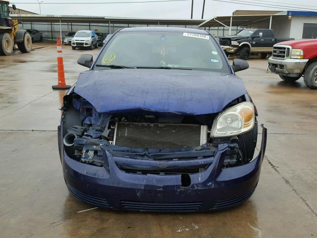 1G1AK15F577380688 - 2007 CHEVROLET COBALT LS BLUE photo 9