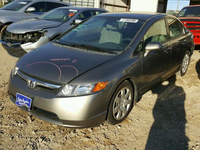 2HGFA16506H507941 - 2006 HONDA CIVIC LX SILVER photo 2