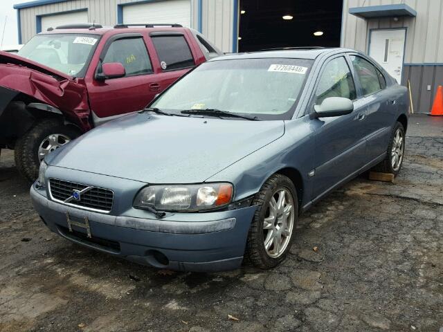 YV1RH58D622142634 - 2002 VOLVO S60 2.5T BLUE photo 2