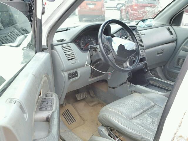 2HKYF18593H594313 - 2003 HONDA PILOT WHITE photo 9