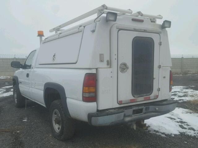 1GCHK24U51E243720 - 2001 CHEVROLET SILVERADO WHITE photo 3