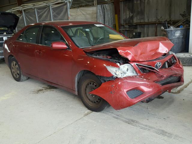 4T1BF3EK6BU138121 - 2011 TOYOTA CAMRY BASE RED photo 1