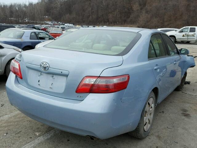 4T1BE46K17U569044 - 2007 TOYOTA CAMRY NEW BLUE photo 4