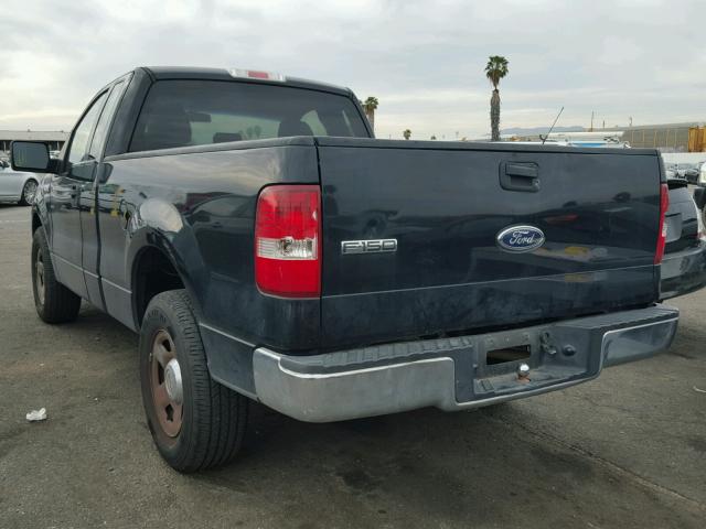 1FTRF12W75KC62588 - 2005 FORD F150 Czarny zdjęcie 3