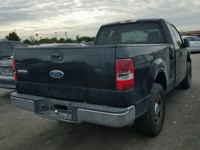 1FTRF12W75KC62588 - 2005 FORD F150 Czarny zdjęcie 4
