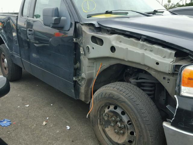 1FTRF12W75KC62588 - 2005 FORD F150 Czarny zdjęcie 9