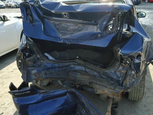 2HGES16525H517295 - 2005 HONDA CIVIC LX BLUE photo 9