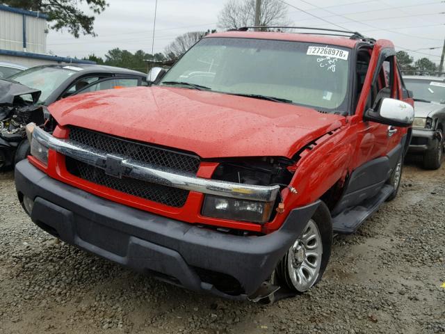 3GNEC13T13G124889 - 2003 CHEVROLET AVALANCHE RED photo 2