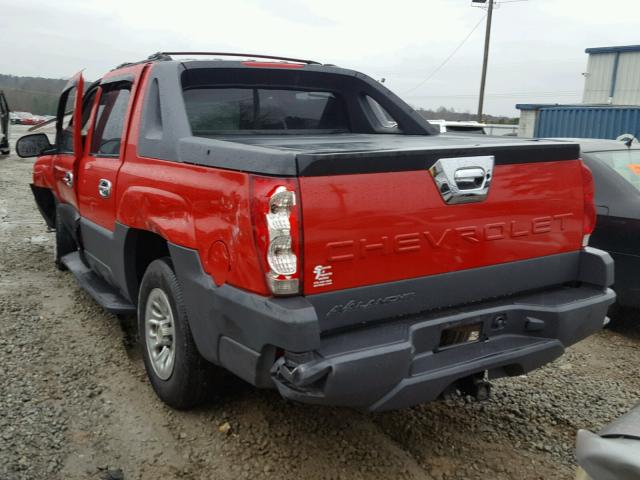3GNEC13T13G124889 - 2003 CHEVROLET AVALANCHE RED photo 3