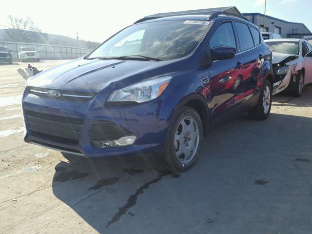 1FMCU0GX2EUD84816 - 2014 FORD ESCAPE SE BLUE photo 2