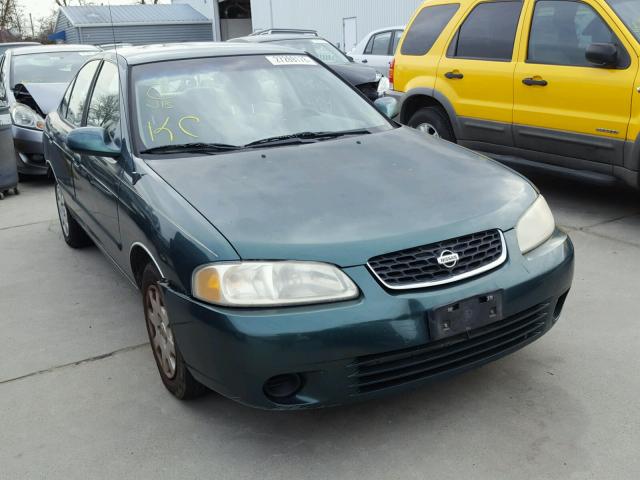 3N1CB51D71L443906 - 2001 NISSAN SENTRA XE GREEN photo 1