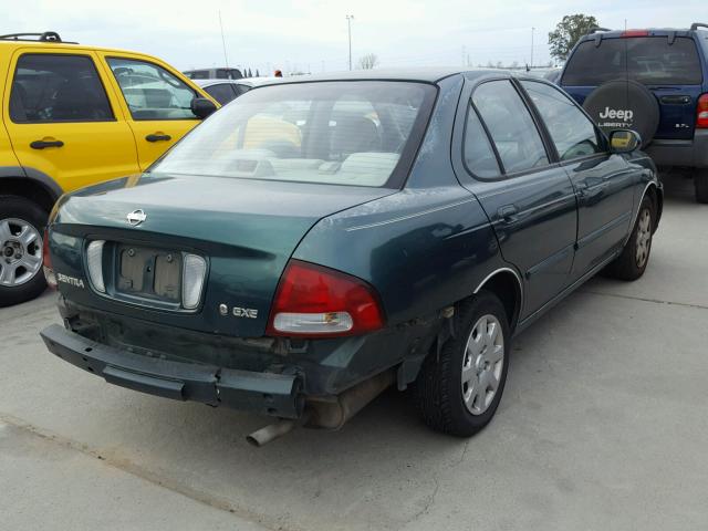 3N1CB51D71L443906 - 2001 NISSAN SENTRA XE GREEN photo 4