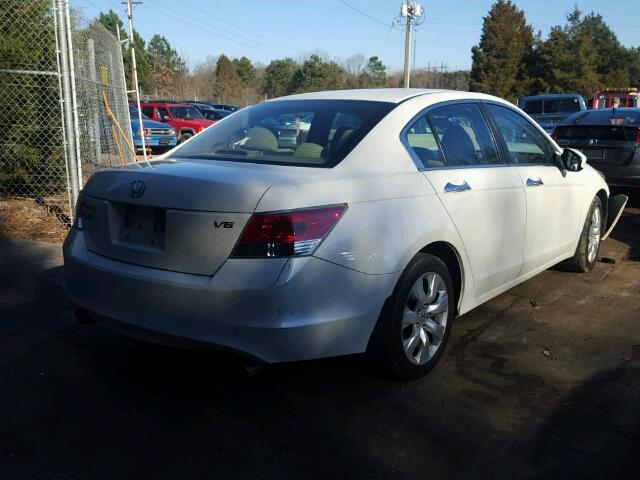 1HGCP36789A037367 - 2009 HONDA ACCORD EX WHITE photo 4