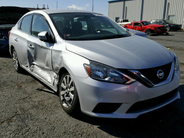 3N1AB7AP4HY302270 - 2017 NISSAN SENTRA S SILVER photo 1