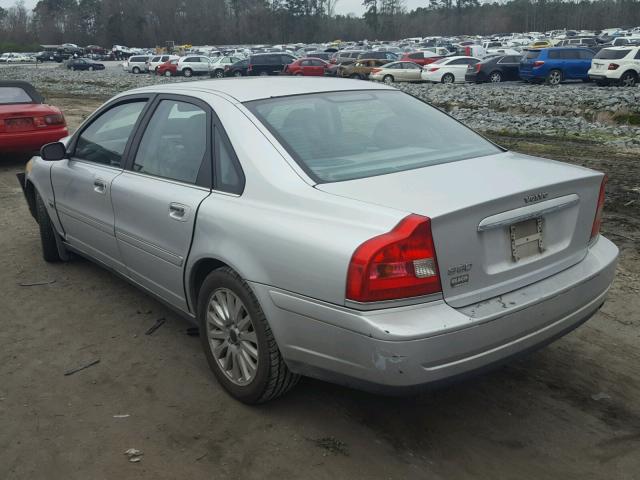 YV1TS92D841344875 - 2004 VOLVO S80 SILVER photo 3