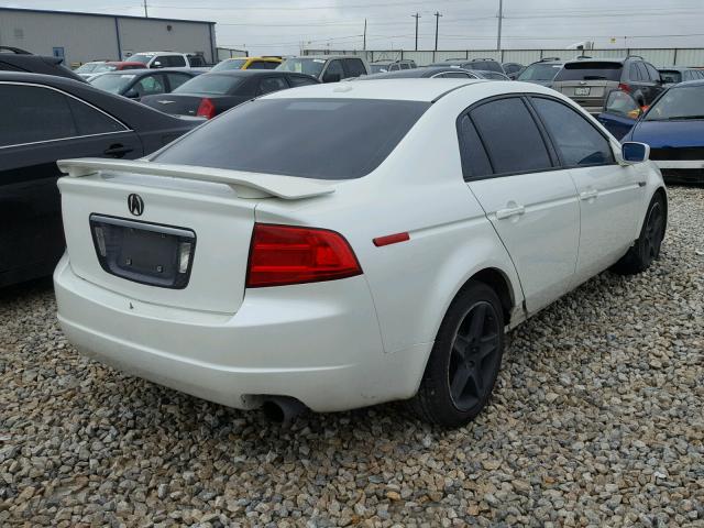 19UUA66235A051392 - 2005 ACURA TL WHITE photo 4