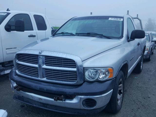 1D7HA16D64J186665 - 2004 DODGE RAM 1500 S GRAY photo 2