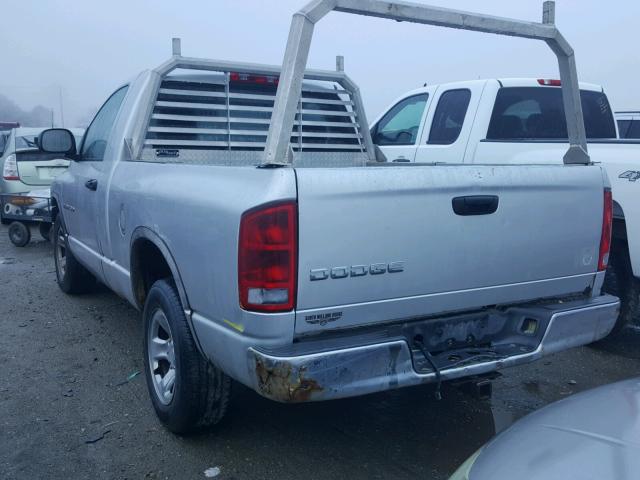 1D7HA16D64J186665 - 2004 DODGE RAM 1500 S GRAY photo 3