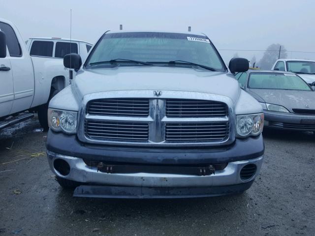 1D7HA16D64J186665 - 2004 DODGE RAM 1500 S GRAY photo 9