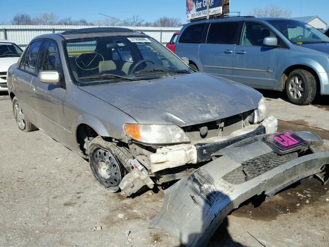 JM1BJ225321568511 - 2002 MAZDA PROTEGE DX SILVER photo 1