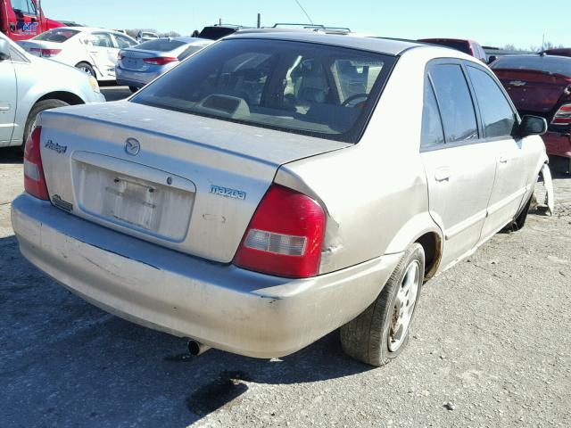 JM1BJ225321568511 - 2002 MAZDA PROTEGE DX SILVER photo 4